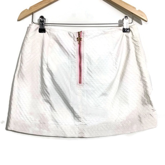 Lilly Pulitzer Tate Skirt Resort White Seeing Pink Elephants Size 6 - Picture 5 of 8